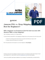 Amazon FBA Vs Drop Shipping - What's Better For Beginners