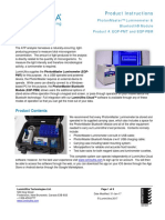 LuminUltra PhotonMaster Luminometer PBM Product Instructions - 2017