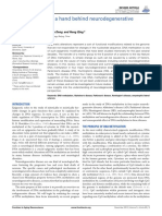 2013 - Lu Et Al - DNA Methylation, A Hand Behind Neurodegenerative Diseases