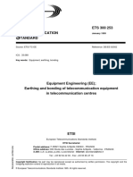 Earthing and Bonding of Telecommunication Equipment in Telecommunication Centres PDF