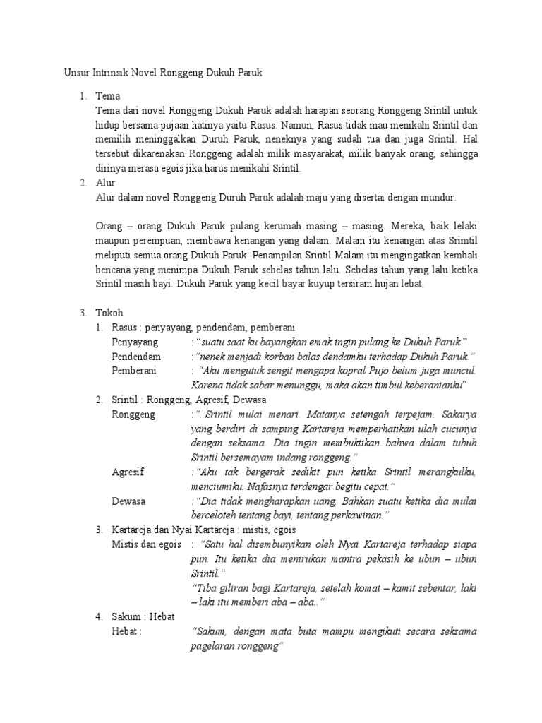 Muhamad Arfan Rasiddin 13010119130063 Unsur Intrinsik Rdp Kelas A