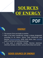 Sources of Energy