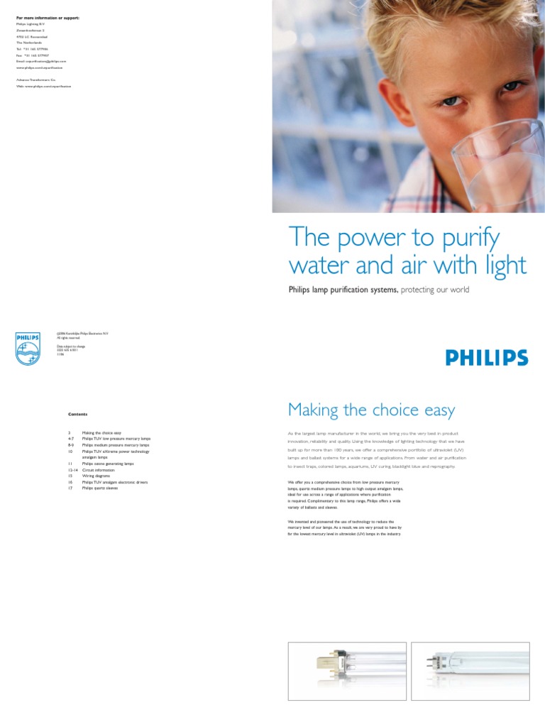 Philips Tuv 8w g8 t5 Uvc PDF | PDF | Ultraviolet | Electrical Components
