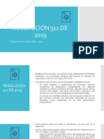 Resolución 312 de 2019