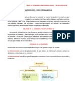 La Economía Como Ciencia Social Pre I