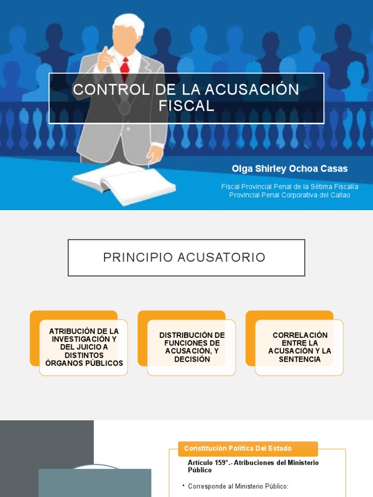 Control de la Acusación Fiscal en Perú | PDF | Fiscal | Procedimiento ...