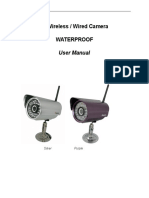 IP Wireless / Wired Camera Waterproof: User Manual