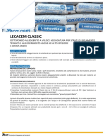 Scheda Tecnica Lecacem Classic PDF