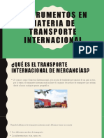 Transporte internacional mercancías