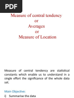 4-Measure of Central Tendency