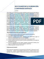 Comenzando a planificar la elaboración de contenidos digitales