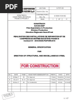 S-3000-3130-002 - 0-General Specification of Erection of Steel Structure and Miscellanous Materials PDF