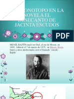 El cronotopo en la novela El desencanto de Jacinta Escudos