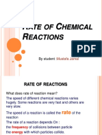 Ate of Hemical Eactions: by Student