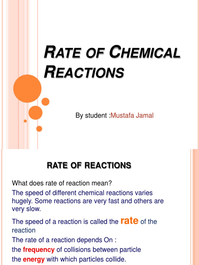 Factors Influencing Reaction Rates | PDF | Reaction Rate | Catalysis