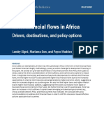 Illicit Financial Flows in Africa: Drivers, Destinations, and Policy Options