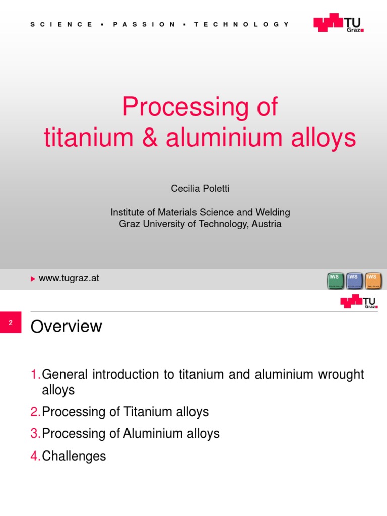 Processing of Titanium & Aluminium Alloys PDF Titanium