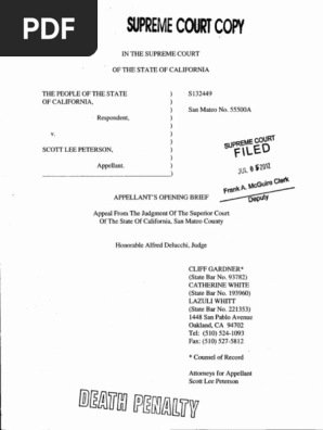 Scott Peterson Appeal
