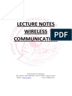 Lecture Notes Wireless Communication