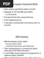 Data Encryption Standard (DES)