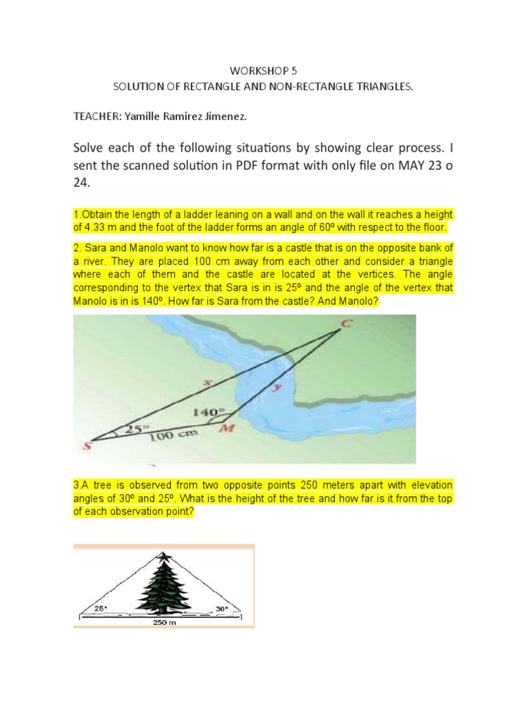 Triangle Problem Solving Workshop | PDF | Poetry