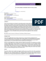 A Feasibility Study On Container Construction in Malaysia