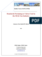 Course Material - Standards Pertaining To Valves