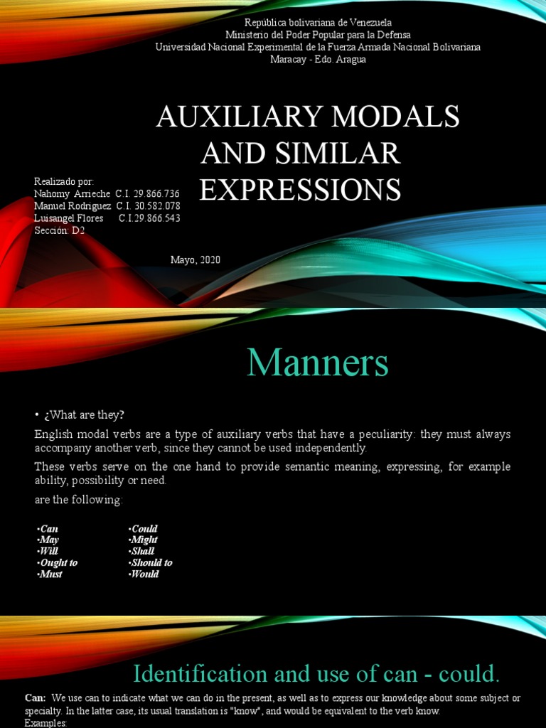Understanding English Modal Verbs | PDF | Semantic Units | Morphology