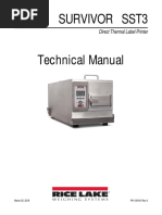 Survivor Sst3 Technical Manual: Direct Thermal Label Printer