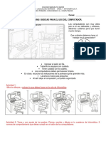 Guia1 Normas Basicas para El Uso Del Computador - Primero PDF