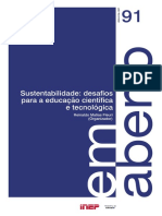 Sustentabilidade Desafios para A Educação Científica e Tecnológica