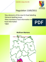 EU Food Labelling Regulation 1169/2011 Mandatory Requirements