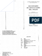 Torrents Del Prats (1989) Diccionario de Dificultades Del Inglés PDF