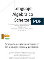 Lenguaje algebraico: convertir entre lenguaje común y matemático