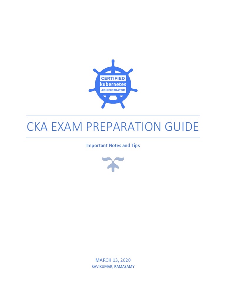 CKA Exam Prep Guide: Tips & Notes | PDF | Domain Name System | Software
