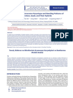 Analysis of Chromosome Karyotype and Banding Patterns of Chicken, Quail, and Their Hybrids