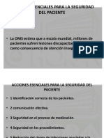 Seguridad Paciente Acciones Esenciales