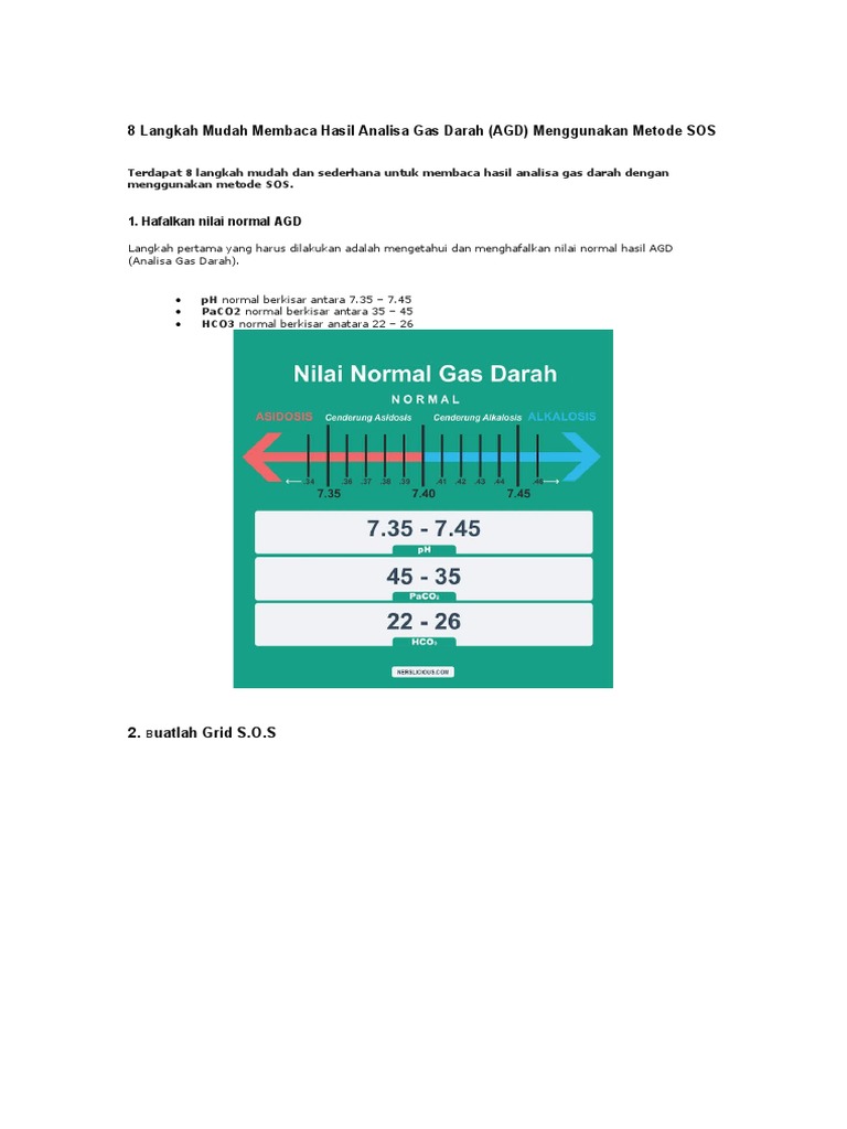 8 Langkah Mudah Membaca Hasil Analisa Gas Darah PDF