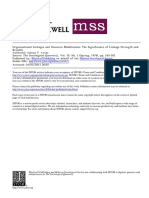 1978 - AveniOrganizational Linkages and RM The Significance of Linkage Strength and Breadth