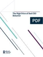 The High Price of Bad CEO Behavior PDF