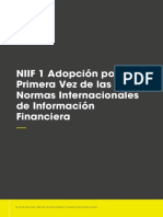 NIIF 1 Adopción Por Primera Vez de Las Normas Internacionales de Información Financiera