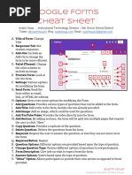 Google Forms - Cheat Sheet