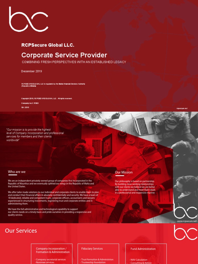 Best Corporate Service Provider For All Your Incorporations | PDF