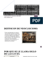 Neoclasicismo y Visión Barroca