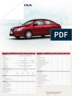 Arte Nissan Ficha Tecnica Versa PDF