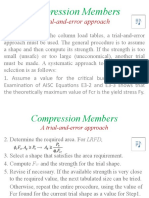 Compression Members: A Trial-And-Error Approach