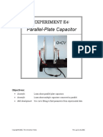 Parallel-Plate Capacitor: Experiment E4