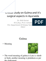 Critical Study On Gulma and It's Surgical Aspects in Ayurveda