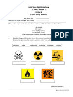 Mid Year Examination Science Paper 2 Form 1 1 Hour Thirty Minutes