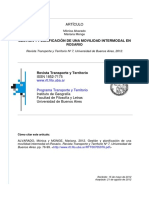 Gestión y Planificación de Una Movilidad Intermodal en Rosario Argentina